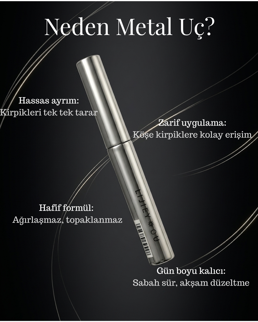 Lijie You I Metal Uçlu Maskara